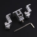 1/4PCS End Clamp Middle Clamp Silver PV Solar System Installation Racking Fixing Pressure Block Solar Panel Mount Bracket Demoo. 