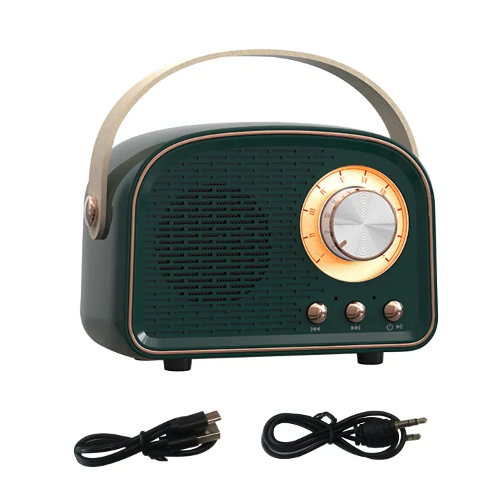 Plastic%20With%20Handle%20Old%20Fashion%20Retro%20Bluetooth-compatible%205.0%20Speaker%20Wireless%20Music%20Player%20Portable%20Mini%20Vintage%20Speaker%20-%20Image%205