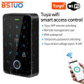 Tuya Smart APP Wifi Access Control Machine Reader Mobile Phone Remote Unlock Fingerprint Password RF Card Door Lock Controller. 