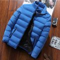 men's Thick Parka Jackets Winter Casual coats Mens Outwear Solid Stand Collar Male Windbreak Cotton Padded Down Jacket.