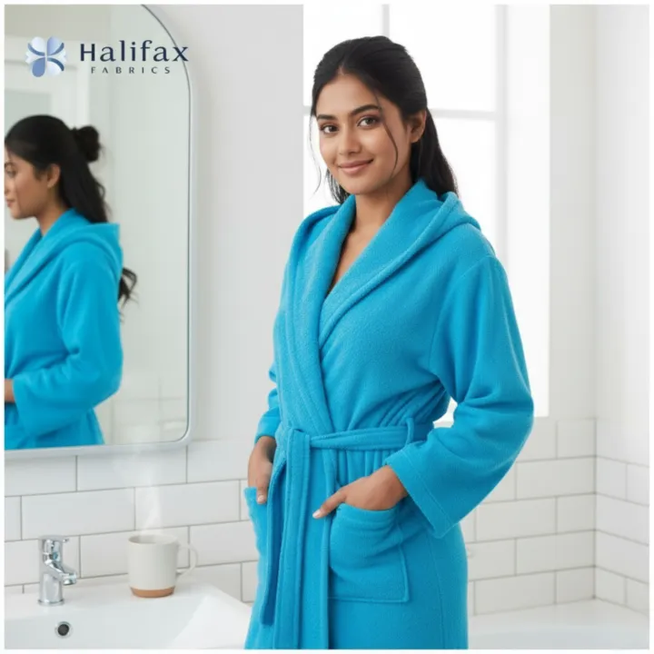 Luxurious%20Blue%20Bathrobe%20%E2%80%93%20100%25%20Cotton%20Terry,%20Soft%20&%20Absorbent%20Adult%20SPA%20Bath%20Robe%20with%20Pockets%20&%20Belt%20-%20Image%202