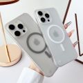 HOCE Frameless Matte Magnetic Phone Cases For iPhone 11 12 13 14 15 16 17 Pro Max 14 15 16 Plus MagSafe Case Hard PC Translucent Back Cover. 