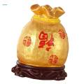Resin Piggy Bank Money Box Statue Feng Shui Ornament for Bedroom Living Room Decor. 