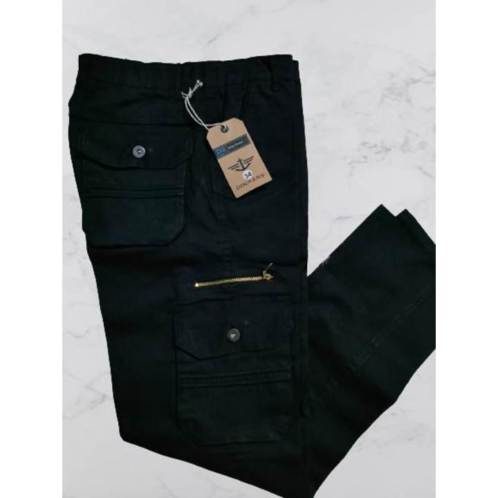 Six Pocket Black Exclusive Cargo Mobile Pant.