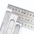 Steel rule multi-purpose tripod aluminum 45 Angle turn set square feet carpenter's measuring tool-15CM.