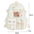 5pcs/set Kawaii Girls Aesthetic Backpack For Student School Bag Teenager Girls Schoolbag Book Bags Pencil Case Women Travel Bag. 