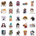 50Pcs Naruto Demon Slayer Anime Cartoon Mix Graffiti Sticker for Children Kids Promotion Gift Waterproof Anime Stickers for Laptop Skateboard Decal Stickers.