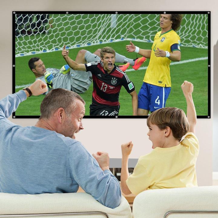 72%20%20Inch%20Projection%20Screen-16:9%20HD%20Portable%20Projector%20Movie%20Screen%20Foldable%20Anti-crease%20Wall%20Mounted%20With%20Hooks%20For%20Home%20Theater%20Support%20Double%20Sided%20Projection%20-%20Image%207