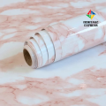 Removable Furniture Sticker Paper - 4x2 Feet -  Self Adhesive Vinyl Wallpaper Living Room Kitchen Cabinet Furniture Stickers PVC Waterproof Marble Contact Paper (Color : Marble Light Pink ). 