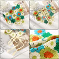 Crochet Flower Hair Scarf Headband Bandana Hairband for Women Daisy Knitting Triangle Scarf Turban Headbands Hair Accessories. 