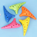 12-hole Resin Ocarina Flute Treble C Tune Introductory Musical Instrument With Music Manual For Beginners. 