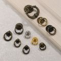 with Screws Single Hole Pulls Handles for Wood Case Hardware Doll House Dresser Knobs Cabinet Knobs Ring Handles Drawer Pull Furniture Handles.