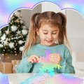 24 Sheets Holographic Cardstock Glitter Rainbow Mirror Paper Thick Cardstock for Crafts Card Making, Decoration. 