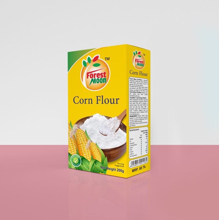 Product details of Forestmoon Corn Flour - 200Gm. Product Type : Corn Flour Capacity : 200g Brand : Forestmoon Packaging & Marketing : Forestmoon Bangladesh Product of Origin : Bangladesh