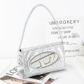2023 summer new cross-border fashion style bags, leather goods, shoulder bags, PU pleated personality women's shoulder bags.