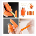 Vegetable And Fruits Thumb Cutter Finger cutter Silicone 5 in 1. 