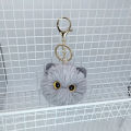 Cute Plush Keychain Cartoon Cat Toy Pendant Keyring For Women Bag Ornament Car Key Chain Lovely Girls Gifts Accessories.