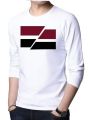 White Color Cotton Long Sleeve Exclusive T-Shirt .. 