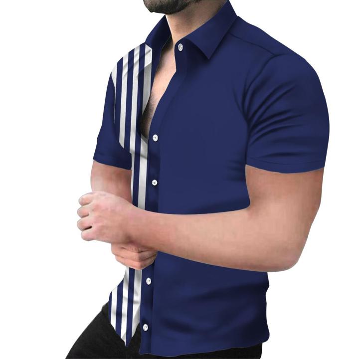 Summer Fashion and Casual Short Sleeve Shirt for Men Daraz