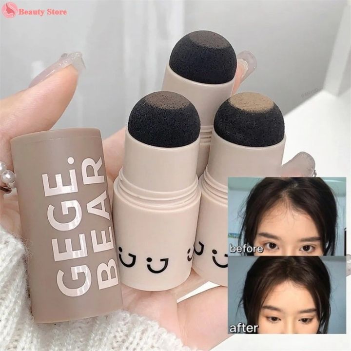 3 Colors Portable Hairline Stick Refill Shadow Powder / Waterproof And Sweatproof Hair Line Modified Repair Stick / Multi-Purpose Trim Facial Contours Eyebrows Cosmetics