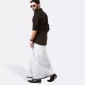 White Colour Lungi Atm Lungi For Men 100% Cotton - Lungi. 