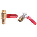 Male to Female M/F Thread 1/2 inch Full Port Brass Water Ball Valve & 10mm x 1/4 Inch PT Male Thread Brass Ball Valve.