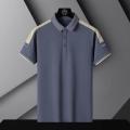 Summer New Solid Color Loose Short-sleeved Polo Shirt Men's All-match Light Mature Style Casual All-match Fashionable Lapel Top.