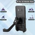 Aluminum Alloy Adjustable Bike Mobile Phone Holder Full Metal bike Motorcycle Mobile Holder Phone Bracket Mountain Bike Mobile Stand C2.