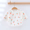 [Summer] Double layered gauze half back jacket 2024 new Class A 100% cotton boneless baby clothes. 