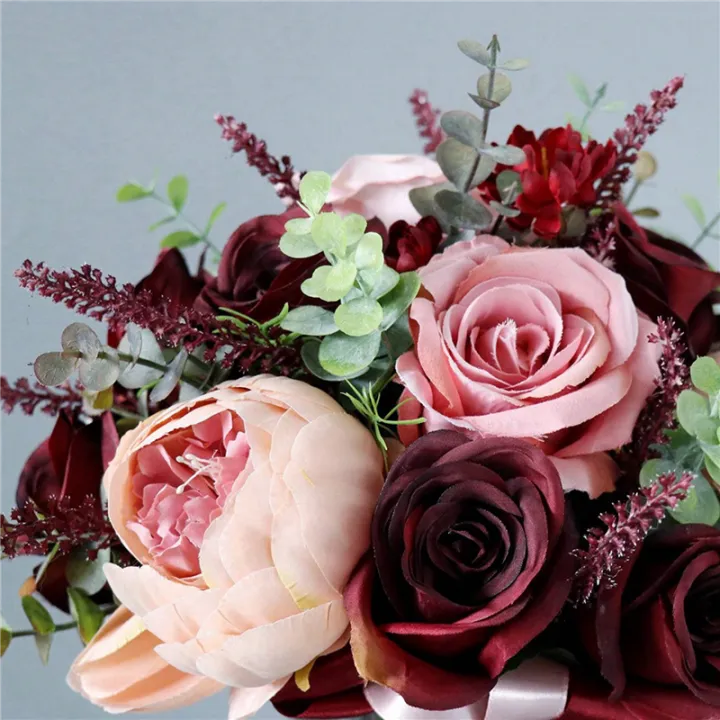 BRADOO%203X%20Burdy%20Dusty%20Pink%20Rose%20Bouquet%20-%20Blush%20Blooming%20Peony%20with%20Eucalyptus%20Perfect%20Bridal%20Wedding%20Flowers%20-%20Image%204
