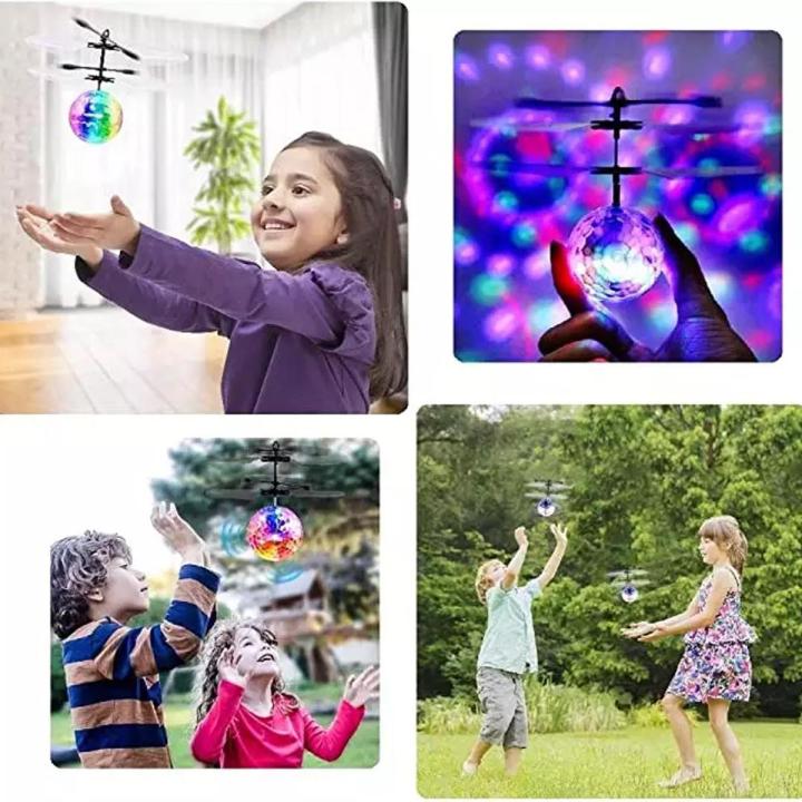 Crystal Flying Ball Toys LED Light