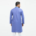 Masculine Premium embroidery Semi Fit Panjabi - Light Violet. 