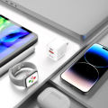 TETON 20W 2-Port GaN Charger, USB C Wall Charger for Samsung Galaxy S24/S23, iPhone 17/16/15/14/13. 