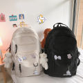 Multi-pocket Aesthetic Backpack Casual Student Knapsack Adjustable Strap Large Capacity Boy Girl Rucksack for High School. 