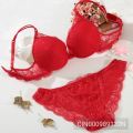 Soft Comfortable Net Pushup Foam Bra and Panty Set for Sexy Women Couple.