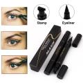 2 in 1 Stamp Black Liquid Eyeliner Pen Waterproof. 