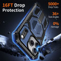 HOCE Rugger Armor Hard Phone Case With Stand For iPhone 17 16 15 14 13 12 Pro Max Plus 17 Air Heavy Duty Hard PC Cover. 