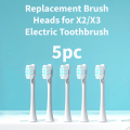 Replacement Brush Heads for X-2/X-3 Electric Toothbrush - Soft DuPont Bristles - Black & White Edition - [Pack of 3/5/7]. 