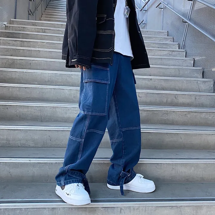 LINHUA%20Men%20Wide%20Leg%20Jeans%20Mens%20Spring%20cargo%20pants%20Hip%20Hop%20Streetwear%20New%20Loose%20Straight%20Baggy%20Denim%20Pants%20Male%20work%20jeans%20-%20Image%202