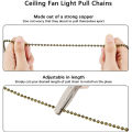 4Pcs Ceiling Fan Pull Chain Set,Bulb and Fan Pattern(Antique Bronze).