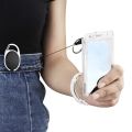 Thumb Card Case Transparent Plastic ID Tag Name Badge Holder Nurse Staff Work Card Cover Protector Bus Pass Card Sleeve.