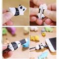 1 pcs Cable bites Protector for phone cable Winder Phone holder Accessory chompers rabbit dog cat Animal doll model funny. 