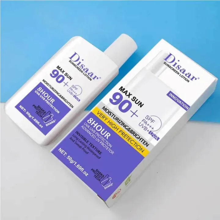 Disaar%20Sunscreen%20Lotion%2050gm%20Max%20Sun%2090+%20SPF%20PA+++%208%20Hour%20Protect%20-%20Image%203