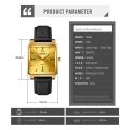 SKMEI Fashion Square Dial Design Men Watch Casual Mens Quartz Wristwatches Waterproof Watches For Male Gift 1603. 