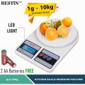 Digital LCD Display Electronic Kitchen Scale -10 kg. 