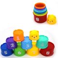 Folding Stack Cup Tower Baby problem solving Early Educational Toy 10Pcs. 