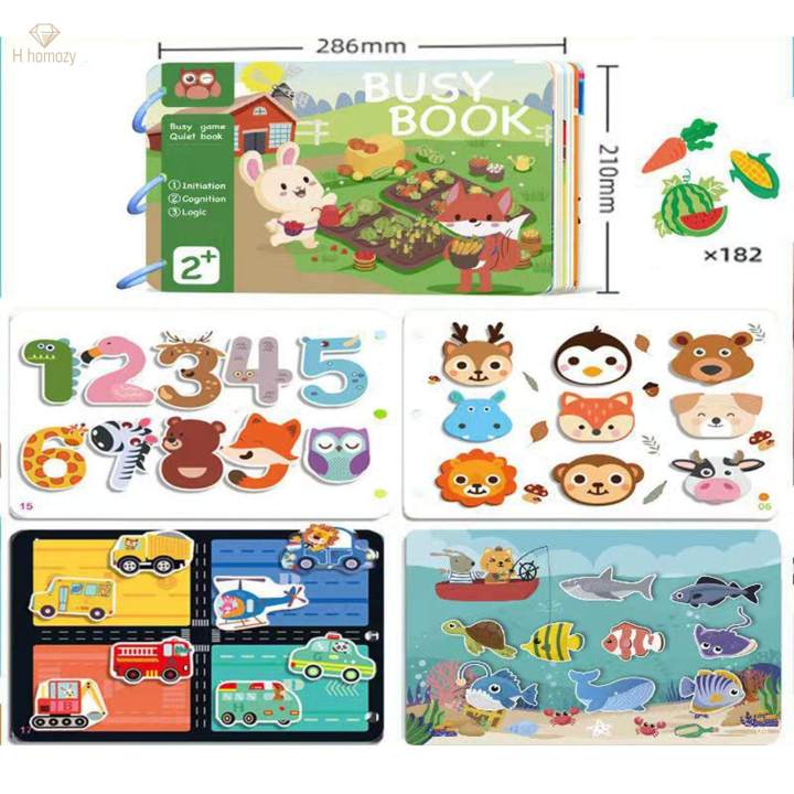 Educational%20book%20Montessori%20Toys%20Fine%20Motor%20Skills%20Gift%20Matching%20Puzzle%20Game%20Educational%20Sensory%20for%201-3%20Year%20Old%20Toddlers%20Preschool%20Children%20Kids%20-%20Image%204