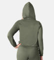 Leafletic Premium Ladies Comfort Adjustable Cropped Hoodie. 