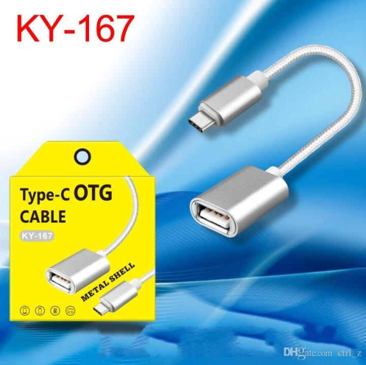 KM Type C Otg Cable Ky 167 type c otg cable Black Daraz .bd