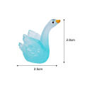 1/5/10Pcs Cute Mini Resin Luminous Tiny Swan Bulk Glow in The Dark Miniature Swan For DIY Garden Landscape Dollhouse Ornament Potted Home Decorations. 